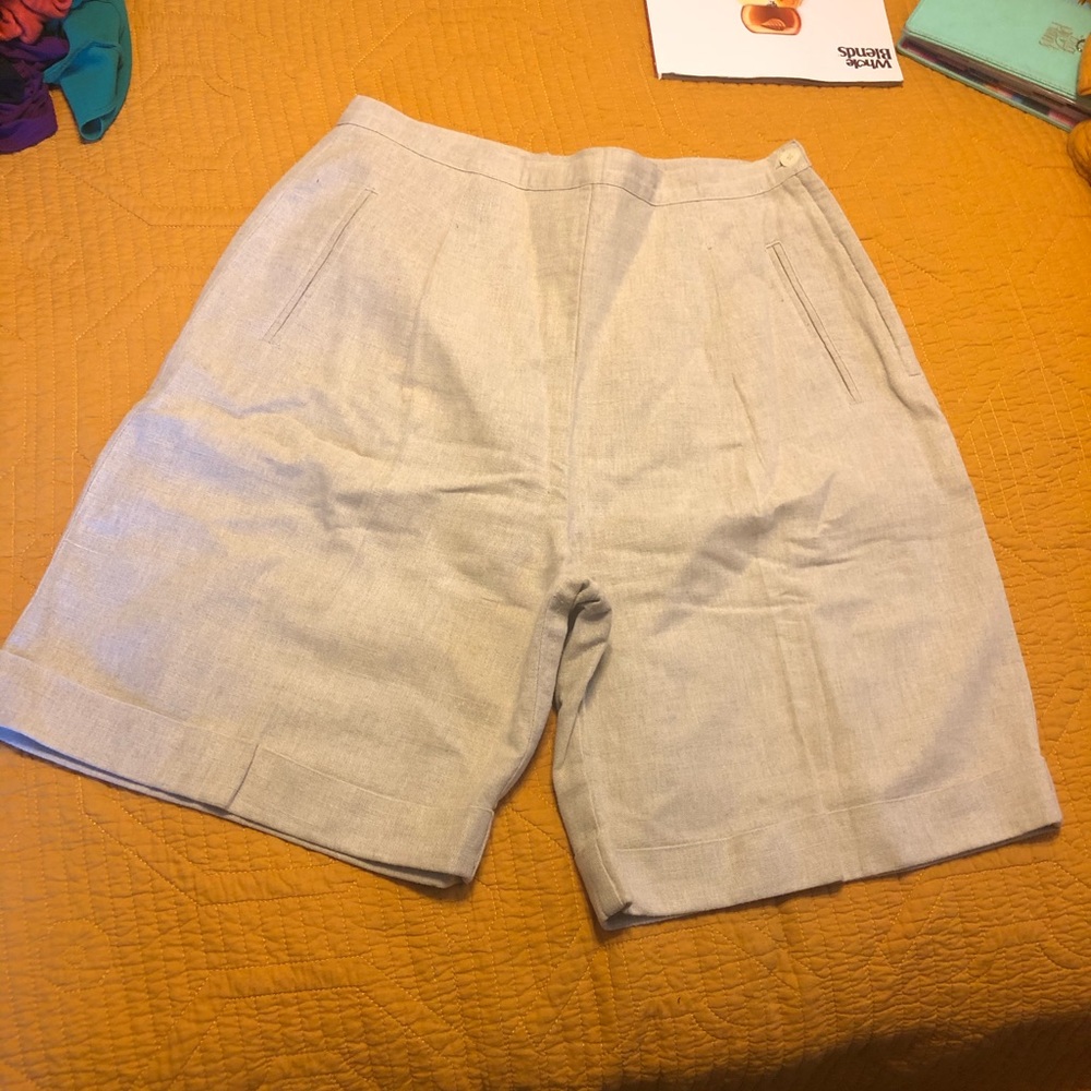 Gap Linen High-Waisted Shorts sz 14